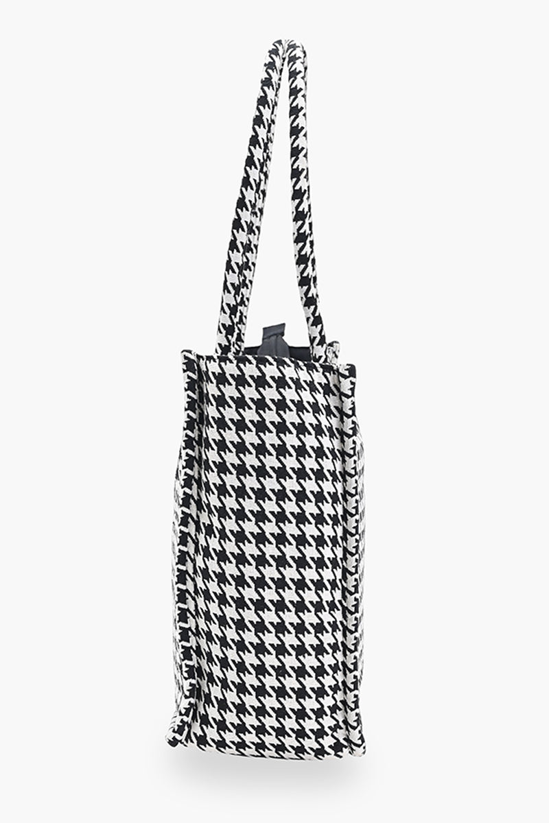 Houndstooth Tote Bag