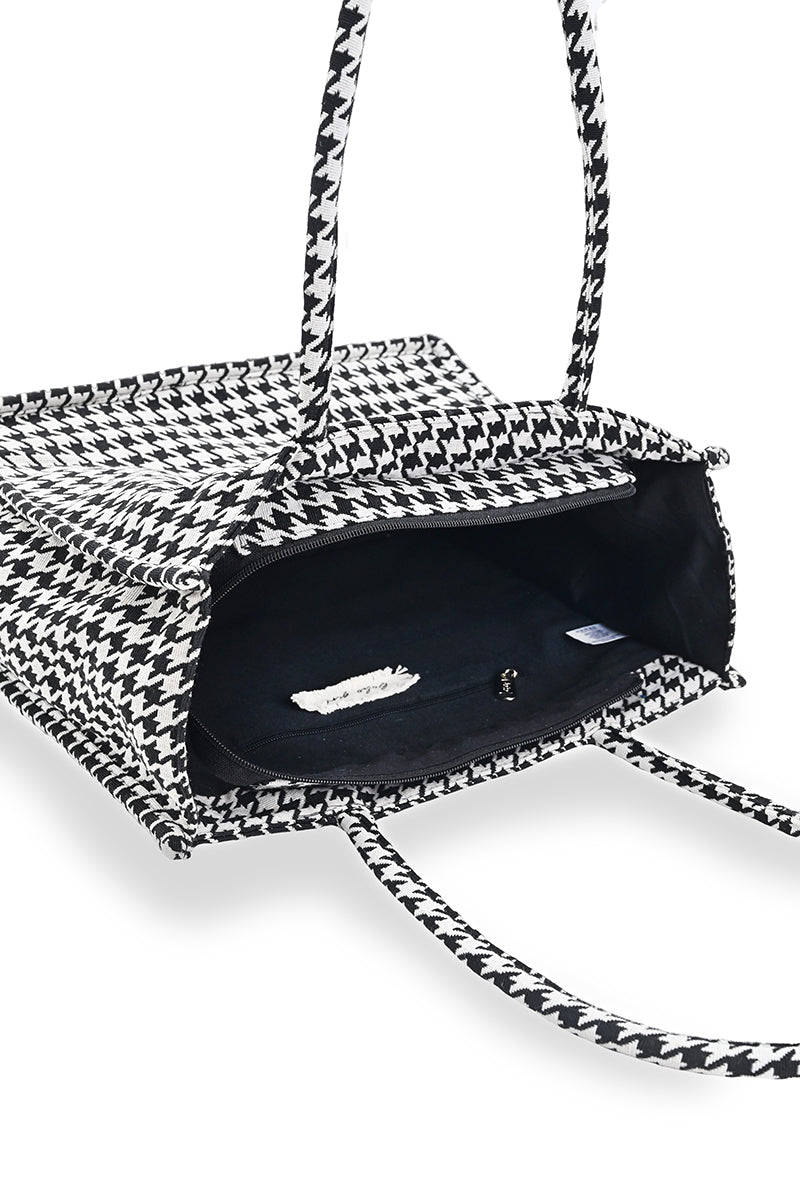 Houndstooth Tote Bag