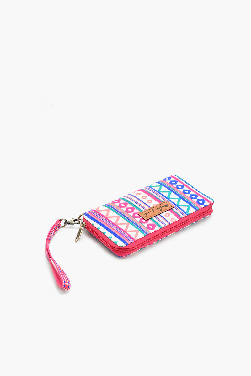 Geometric Charm Wallet - Pink