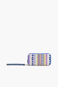 Geometric Charm Wallet - Blue