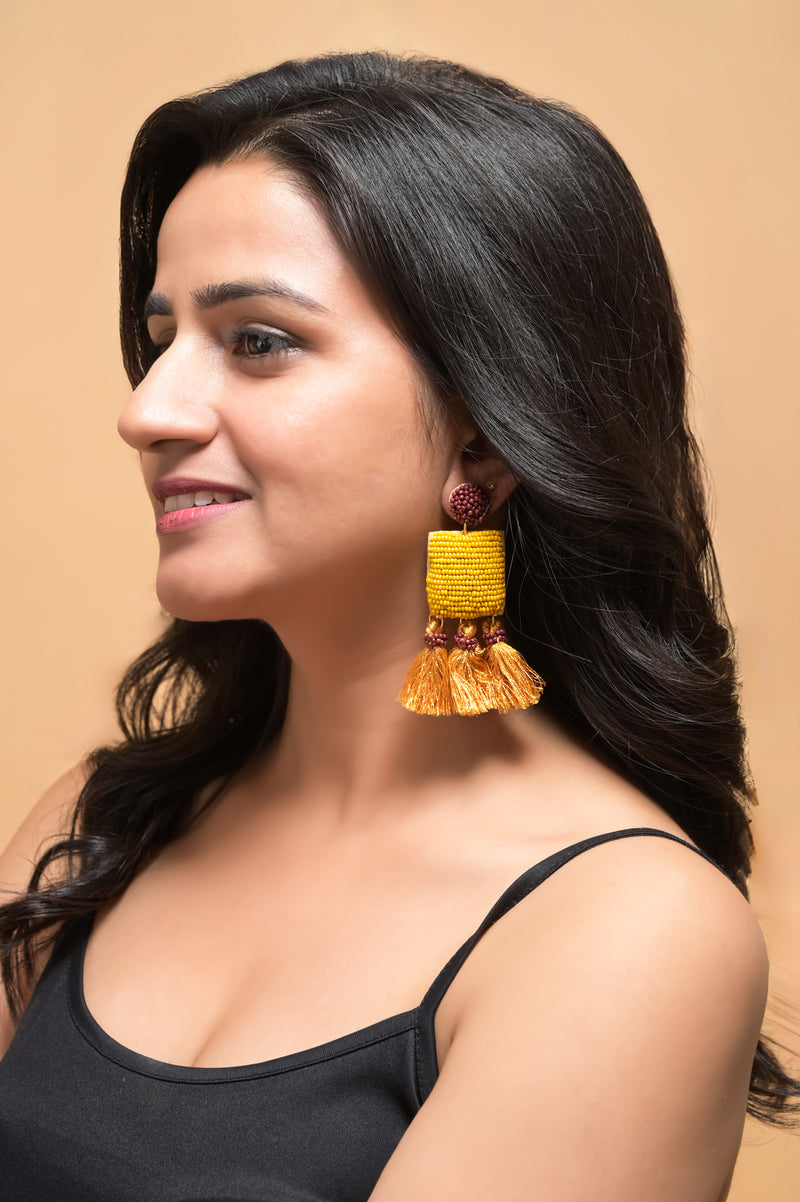 Sun Kissed Tassel Earrings