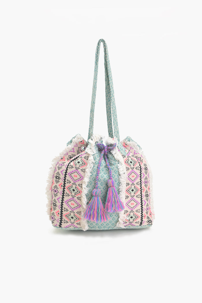 Fringed Nirvana Mint Backpack