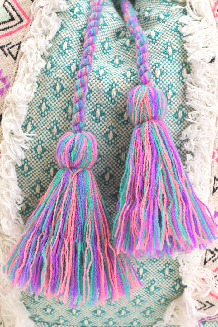 Fringed Nirvana Mint Backpack