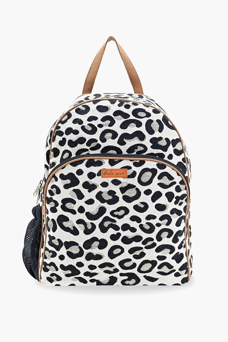 Classic Leopard Print Backpack