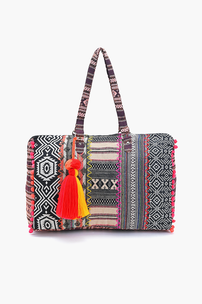 Multicolored Oversized Travel Bag