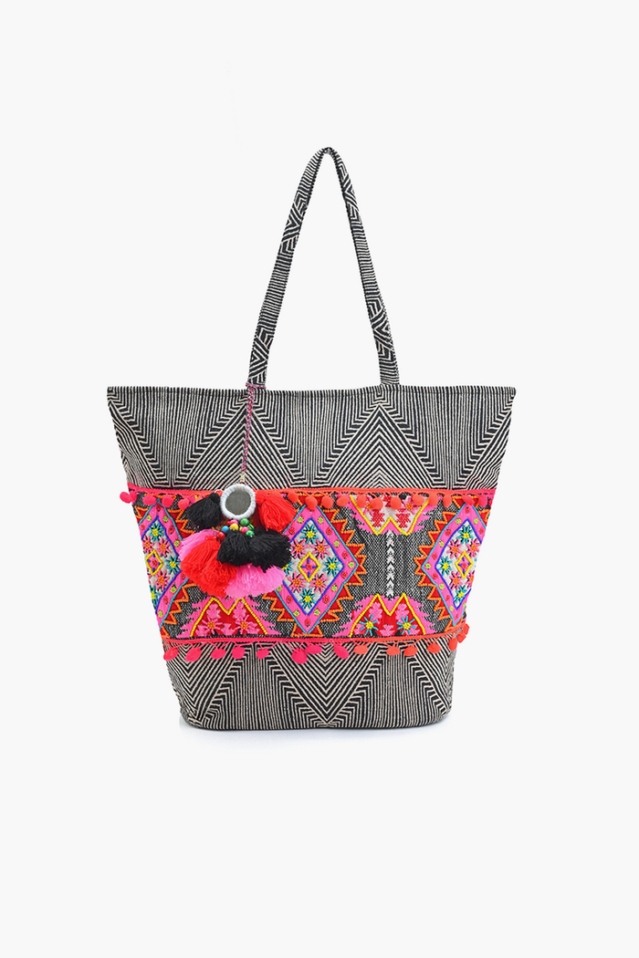 Bandana Embellished Bucket Tote