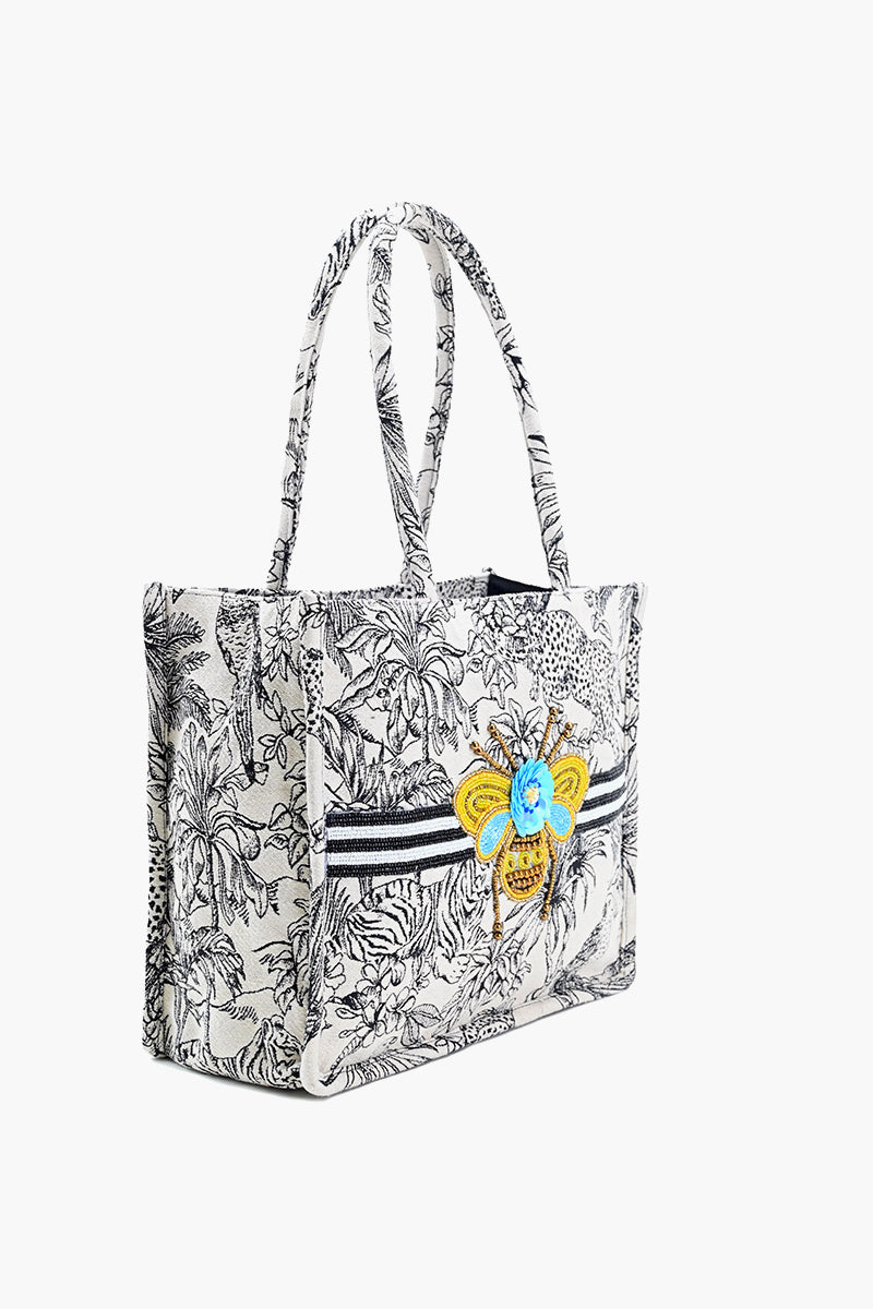 Jungle Jamboree Structured Tote Bag