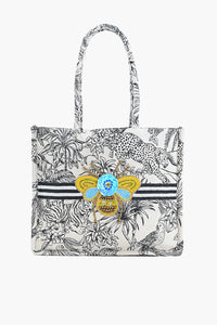 Jungle Jamboree Structured Tote Bag