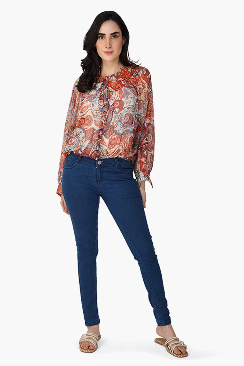 Sunset Vibe Round Neck Top