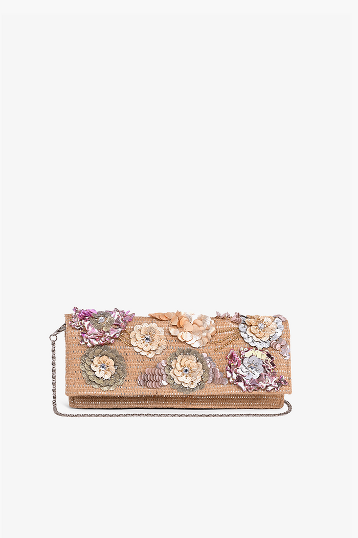 Floral Paradise Velvet Clutch