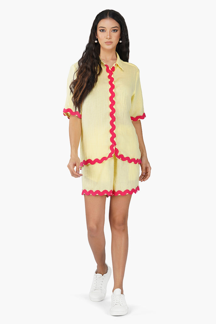 Joyful Yellow Solid Co-Ord Set