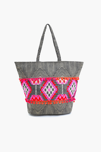 Bandana Embellished Bucket Tote