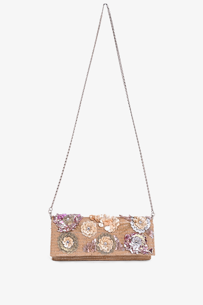 Floral Paradise Velvet Clutch