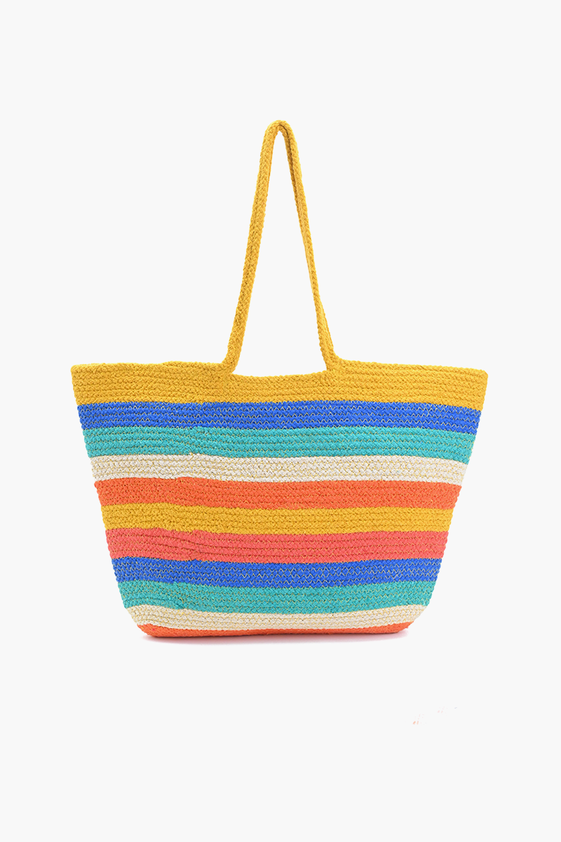 Rainbow Durrie Striped Tote