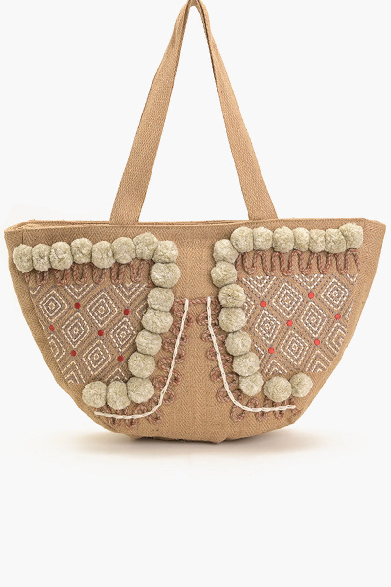 Beige Elegance Oversized Bag