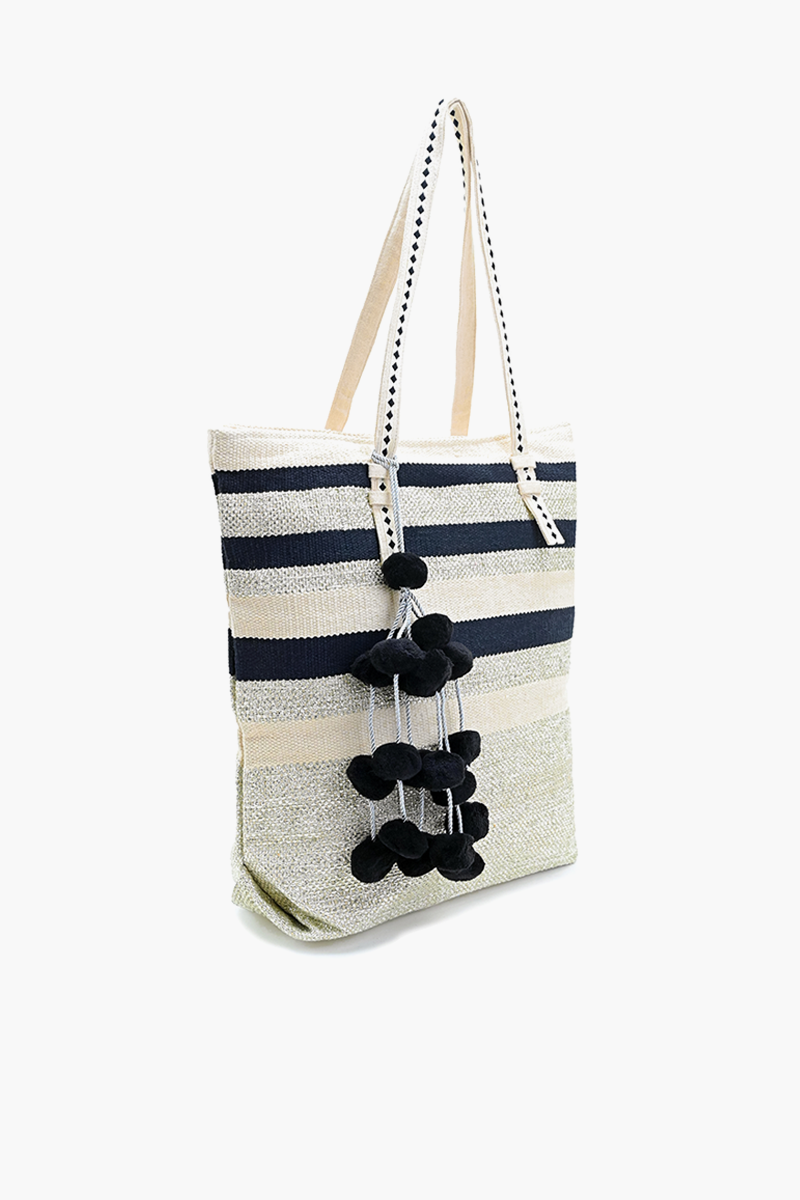 Chirpy Charcoal Shopping Tote