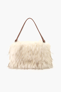 snow Pearl Faux Fur Shoulder Bag