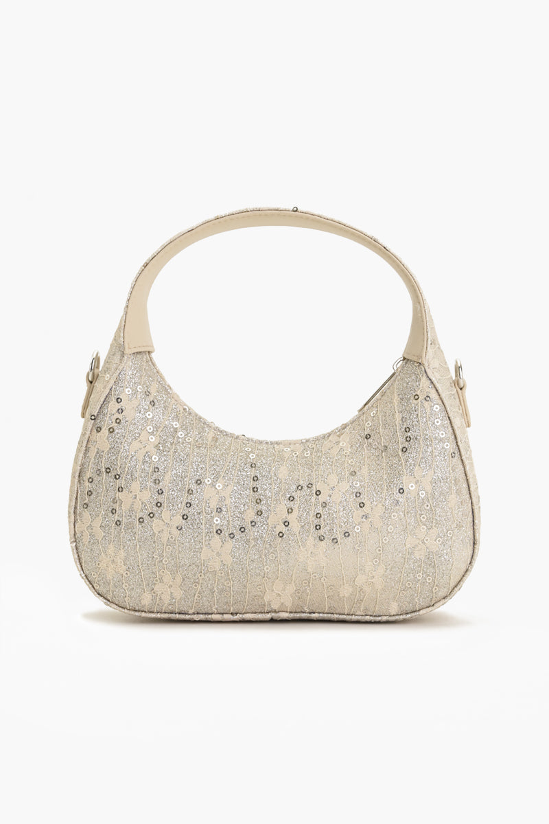 Moonlit Lace Handbag - Ivory