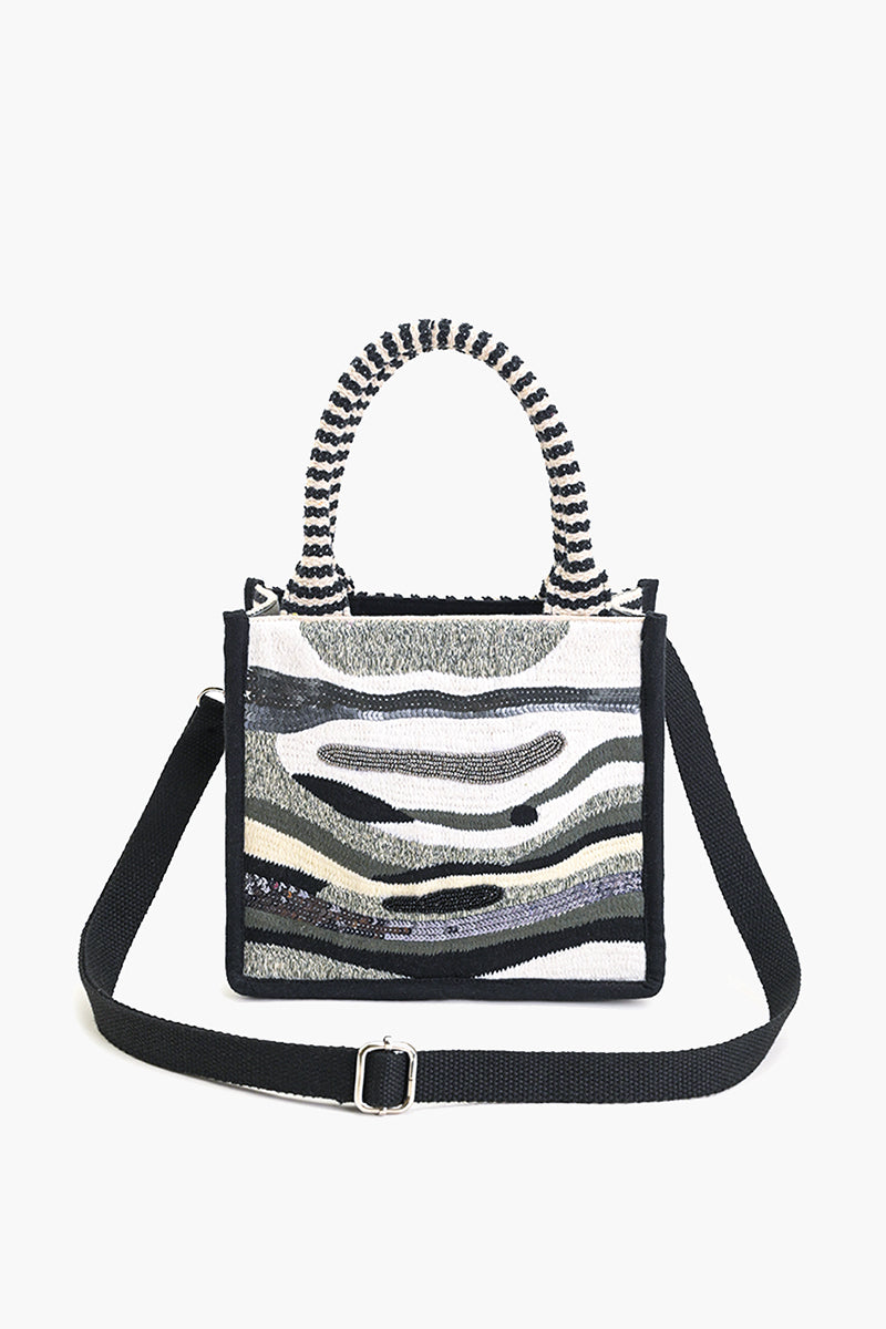 Charcoal Chic Evening Mini Tote