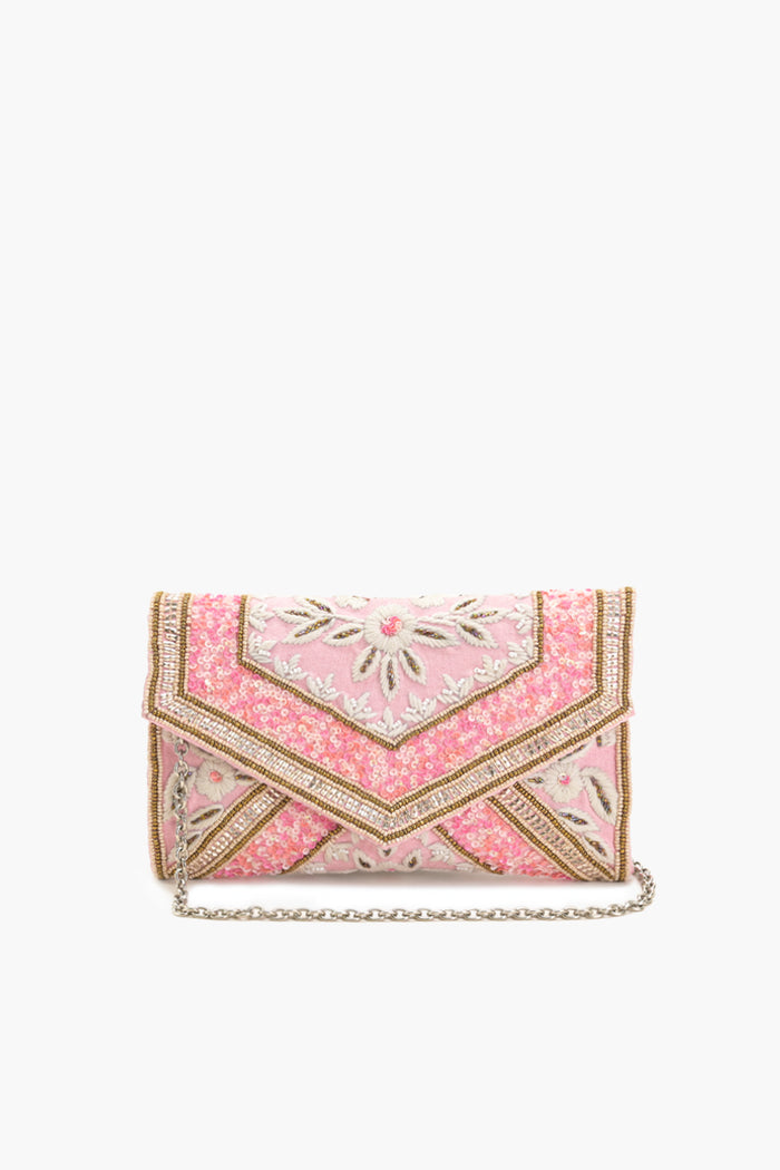 Pink Paradise Envelope Clutch