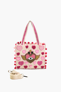 Heartfelt Rose Wings Mini Tote