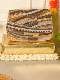 Desert Wave Handcrafted Clutch